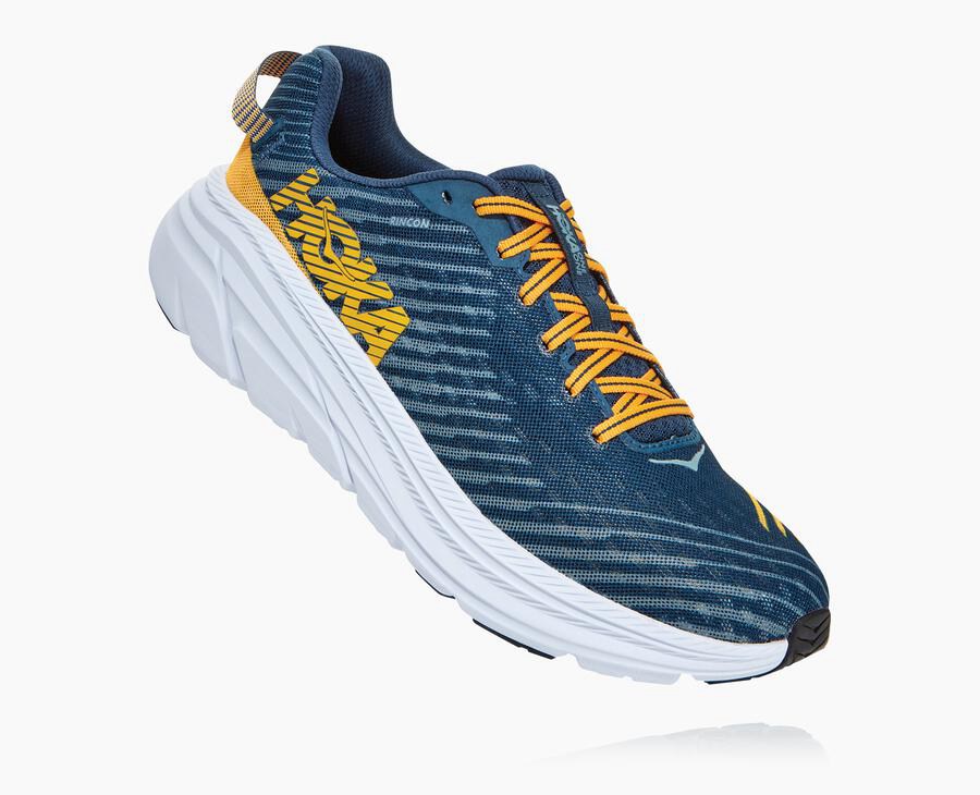 Hoka One One Rincon - Men Running Shoes - Navy/White,Australia JXQ-302895